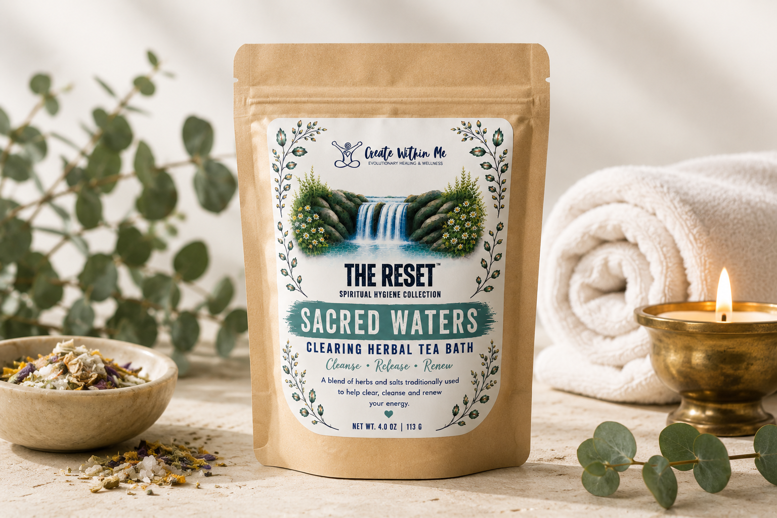 Sacred Waters Clearing Herbal Tea Bath